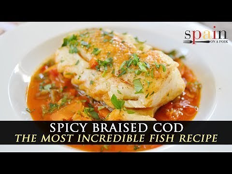 Spicy Braised Spanish Cod with Vegetables