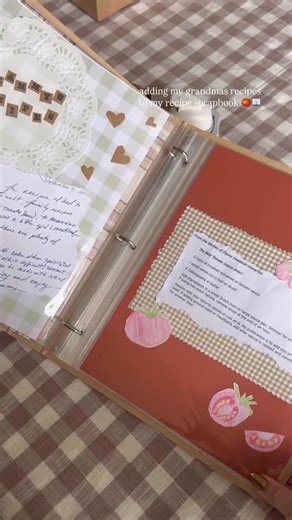 Alyssa Thrash on Instagram: "Since starting my recipe scrapbook I knew I wanted to add a section of family recipes, my grandma typed up some of her recipes for me and I just started adding them in! I love how these pages turned out🤍 #scrapbook #diy #recipebook #recipescrapbook #hobbies #crafts #junkjournals @michaelsstores @hobbylobby @hpsprocket @fujifilm_instax_northamerica"