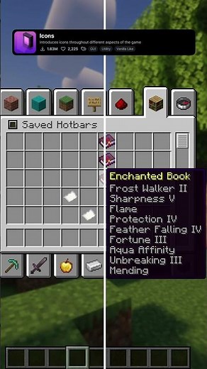 Icons: Best Introduces icons Minecraft Texture Pack #minecraft #texturepack #shorts #mc