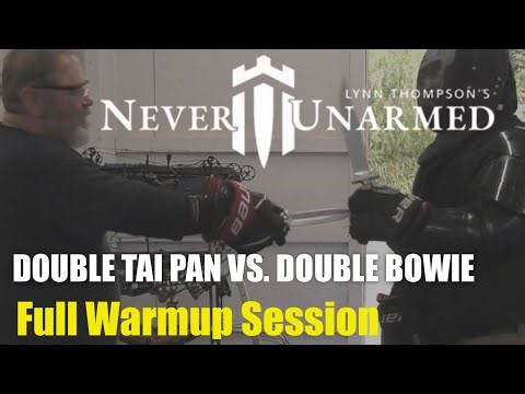 Lynn Thompson Cold Steel Tai Pan | Real Knife Sparring & Full Warm-Up Session