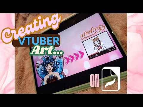 Creating my Vtuber on Procreate, Drawing and Cutting