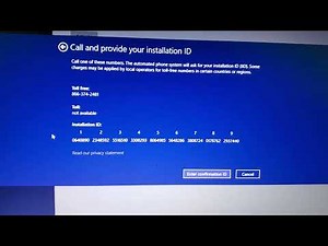 How to Activate Windows 8/8.1 by Phone - Upgrading Old Laptop to Windows 10