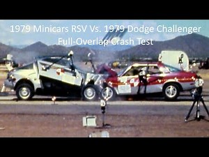 1979 Dodge Challenger Into 1979 Minicars RSV Full-Overlap Crash Test (NHTSA Safety Prototype)