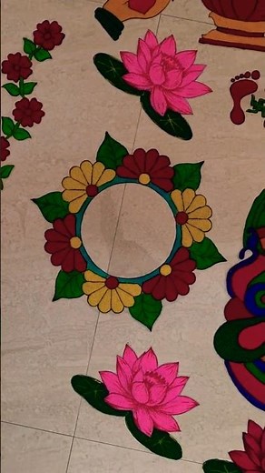 Ready Rangoli Art Making Handmade Rangoli Patch Design 2025