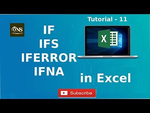 IF IFS IFERROR and IFNA in Excel || Tutorial - 11 || Excel Tutorial