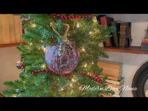 Dollar Tree Christmas Ornaments Become Gothic Christmas Decor | Dark Christmas DIY