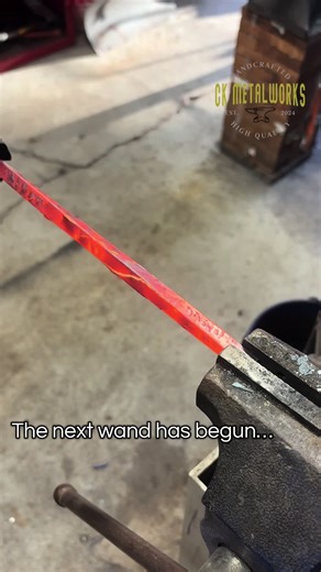 It’s going to be the most whimsical one yet. #wand #blacksmithing #metalwork #custom #handmade
