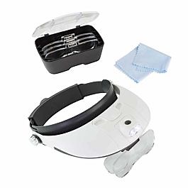Lightcraft Pro LED Headband Magnifier Set 5 Interchangeable Lenses