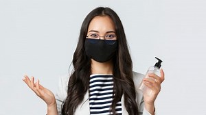 What is the 'candle test' to find out how effective non-medical masks are in combating infectious diseases?