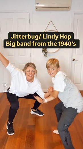 Nerida Jantti on Instagram: "What a fun song from the early 1940’s! . Here’s our version of a jitterbug/lindy hop for fun . Keep your song and era requests coming. This is fun! 🤩 . . . #dance #jive #jitterbug #foryou #fyp #nz #newzealand #mumandson"