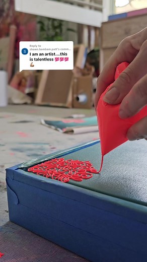 Squiggle Painting Process Video by Jess Swan Art