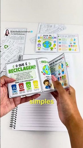 Atividade Interativa Meio Ambiente – Mini Livrinho Ambiental
