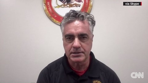 Painter jumps from burning boom lift