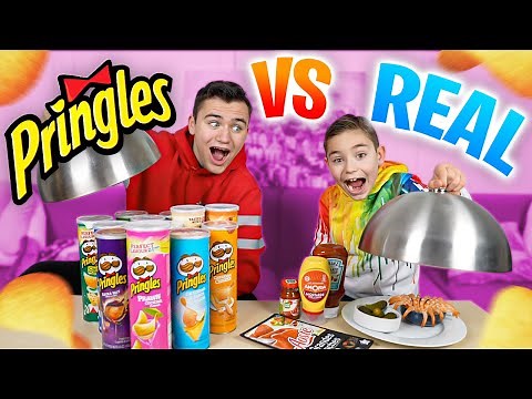 PRINGLES VS REAL FOOD CHALLENGE #2 - Vraie nourriture ou Pringles ?