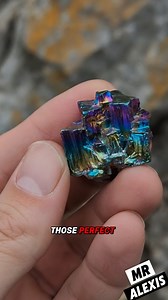 🧪✨ Bismuth Is One of the Most Beautiful Metals on Earth With Its Rainbow Crystals 😮🌈 #fblifestyle #ScienceFacts #AmazingMaterials #Chemistry #DidYouKnow | Ms Alexis Discoveries