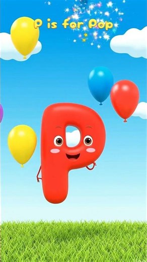 Letter P with Playdoh | P is for POP - Learn ABC #cocomelon #toddlerlearning #shorts