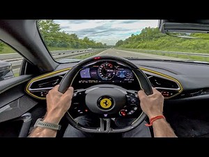 POV: 309km/h Novitec Ferrari 296 GTS Autobahn run