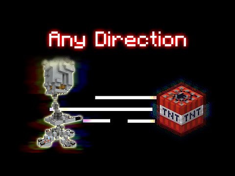 360 Degree Single Shot TNT Cannon for Minecraft Bedrock