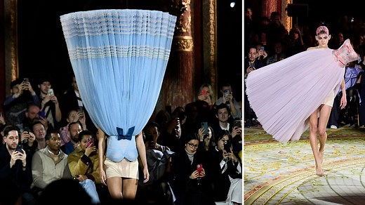 Viktor & Rolf turn fashion upside-down with their topsy turvy dresses