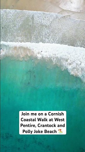 Join me on a Cornish Coastal Walk at West Pentire, Crantock and Polly Joke Beach 🏖️🌷🙌 #cornwall