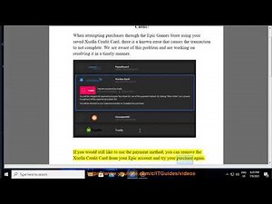 Fix Epic Purchasing errors when using Saved Xsolla Credit Cards (2023 Updated)