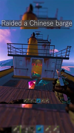 Raid on a Chinese Barge in Rust 🚢🇨🇳 Tutorial! - RUST / РАСТ