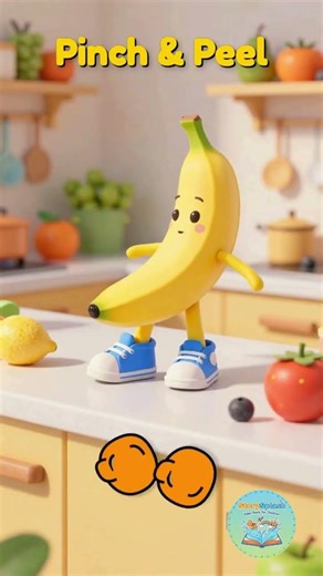Benny the Brave Banana | Funny Fruit Cartoon for Kids | Learn About Bananas 🍌