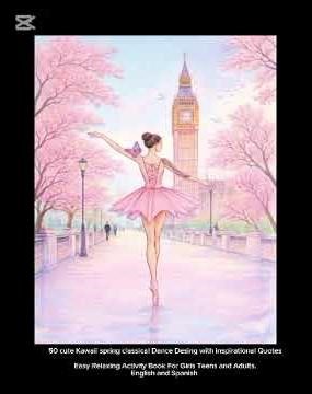 Ballet dancer coloring book.