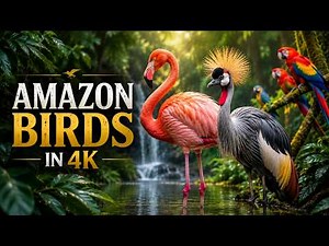 AMAZON RAINFOREST BIRDS IN 4K | THE MOST BEAUTIFUL BIRDS OF THE WILD #4k #animals