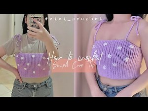 🌼 How to Crochet Crop Top | Easy Crochet Crop Top 🌼