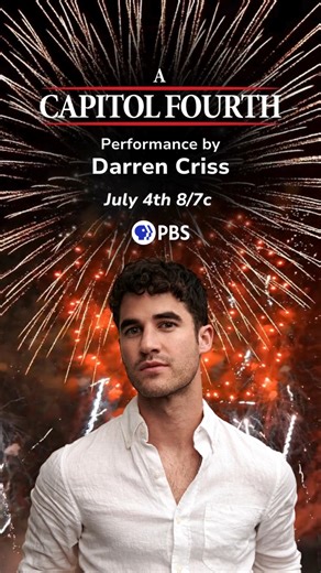 We are thrilled to welcome back to A Capitol Fourth Emmy, Golden Globe, & SAG Award-winning actor, singer, and songwriter Darren Criss. Tune in to A Capitol Fourth on Thu, 07/4 at 8/7c on PBS. Planning to stream? Bookmark the link in our bio. #July4thPBS #ACapitolFourth #PBS #DarrenCriss | A Capitol Fourth
