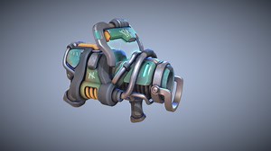 Flashball - stylized props - 3D model by Benjamin Aubert (@bainjamaing)