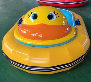 [Hot Item] Inflatable Remote Control Duck Shape Motorized Kids Electric Water Bumper Boat