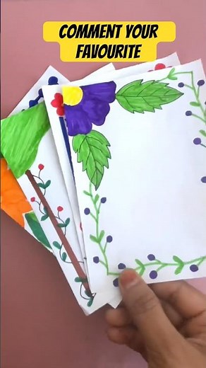 🌸Beautiful front page designs &Schoolproject ideas🌼#frontpagedesign #schoolproject #borderdesigns