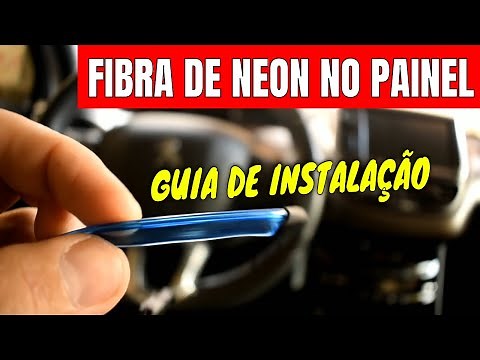 Como instalar Fita de LED Neon no painel do carro veja como é fácil colocar