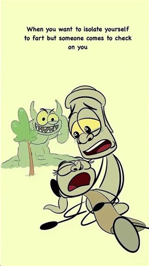 When you isolate yourself to fart but someone comes to check on you!😃 {4k memes }#shorts #funny