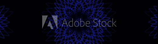 Dark background with a blue, intricate, circular pattern. Ideal for backgrounds, wallpapers, digital designs, print materials, and textiles.