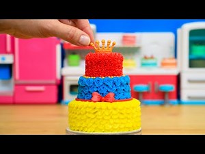 Snow White Tiny Cake | Beautiful Mini Cake Decorating Idea by Cakes StepbyStep