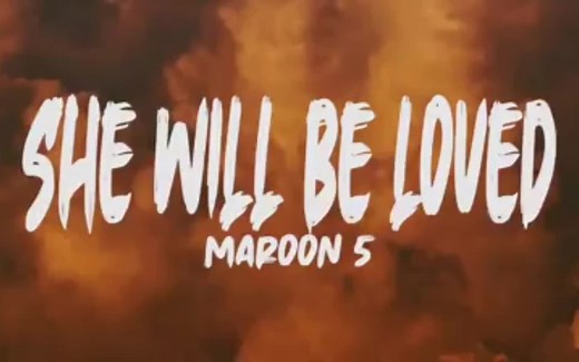 Maroon 5 - She Will Be Loved (Lyrics)