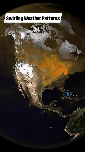 271K views · 1.2K reactions | Swirling weather patterns 120K Using supercomputers, NASA created this data-driven animation that 1,665 shows global carbon dioxide emissions forming and circling Earth. #science #education #space #geography #geographyfacts | INFRA | Facebook