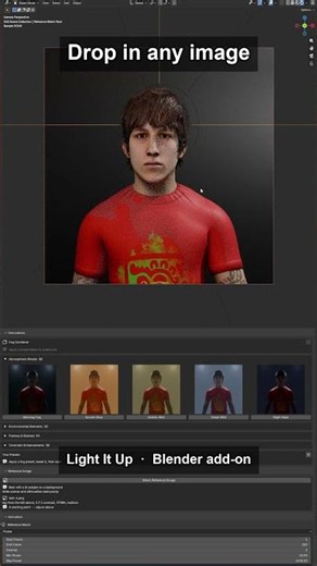 Blender Reads the Lighting From a Photo