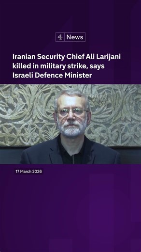 Israel claims Iran’s security chief Ali Lerijani has been killed in military strike