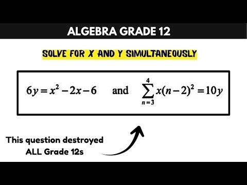 Grade 12 Simultaneous Equations with Sigma Notation | June 2026 Paper 1 Limpopo