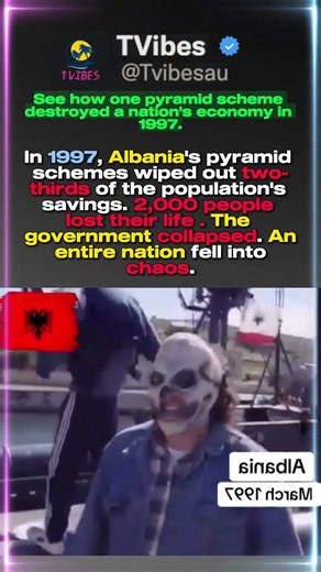See how one pyramid scheme destroyed a nation's economy in 1997.