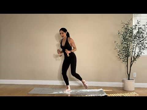 Barre arms workout, 25 mins, with weights