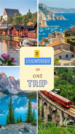 15 Travel Combos Where You Can Visit 2 Countries in 1 Trip 🌍✈️ #travelhacks