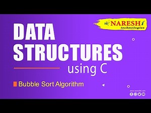 Bubble Sort Algorithm | Data Structures using C Video Lecture | Crash Course for Software Development (English)