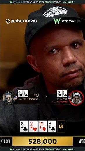 😖 Two pair for Ivey versus BOTTOM SET #WSOPP2025