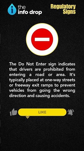 What does the Do Not Enter sign mean? #drivingsigns #roadsafety #shorts #theinfodrop