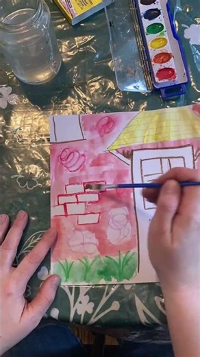 Painting like a Caldecott award winner...#feastofideas